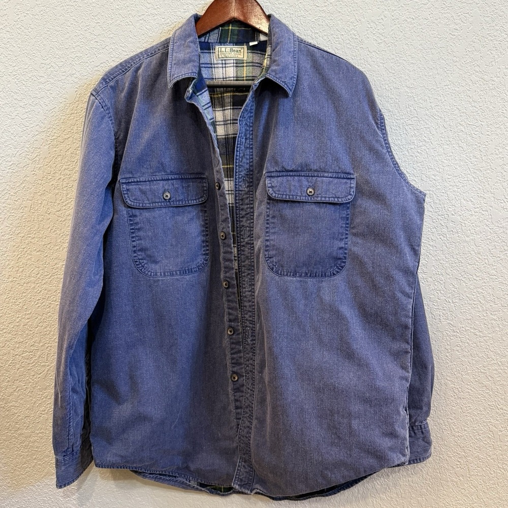 VTG LL Bean Hurricane Shirt Men's L